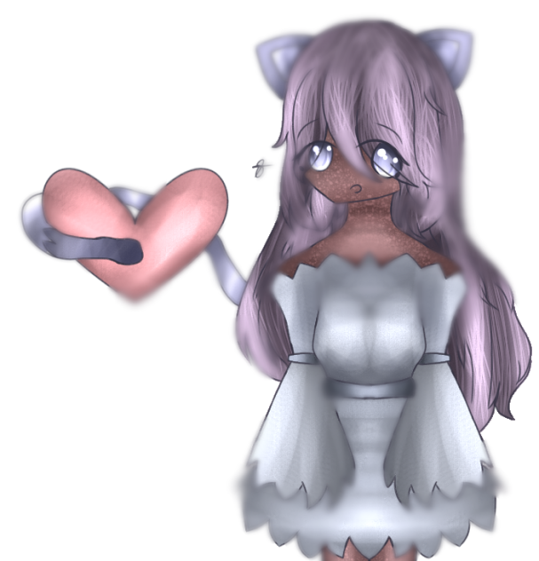 A Girl with Cat Ears