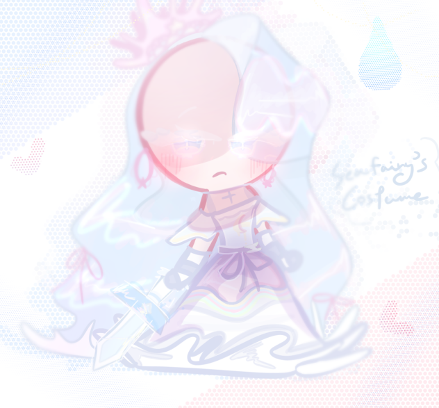 Sea fairy cookie made up costume