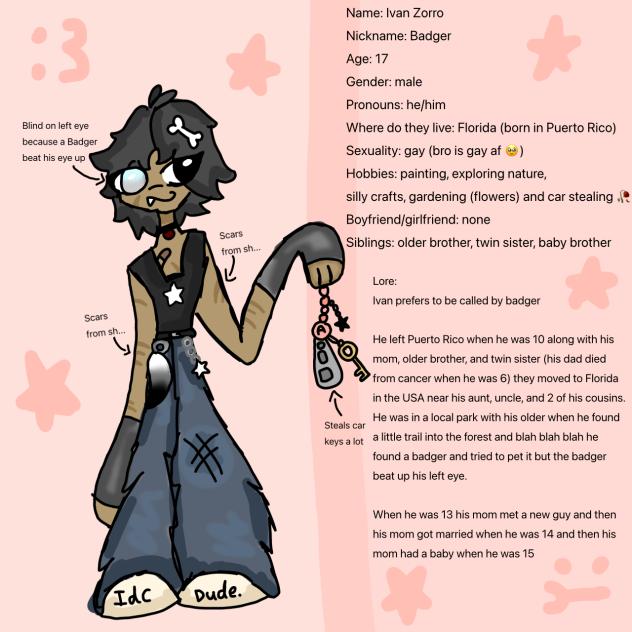 new oc! badger 🦡