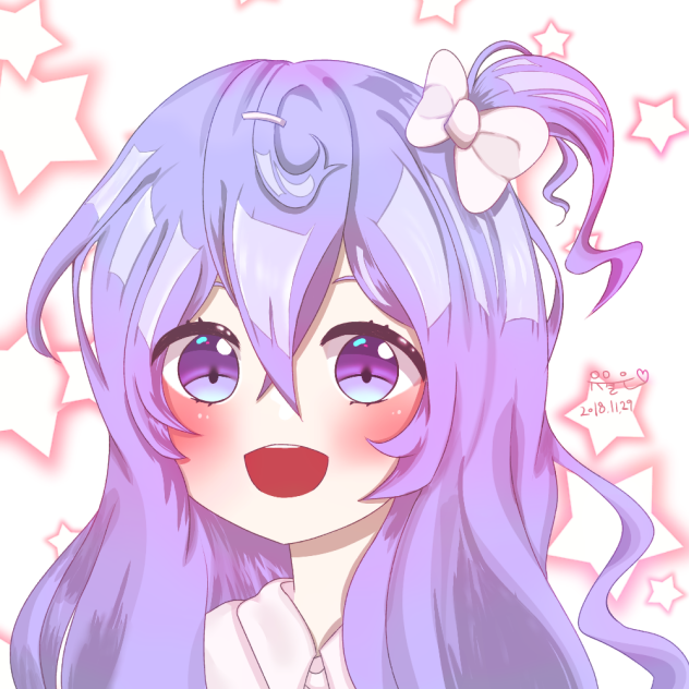 오너캐 머리 푼 모습!(유월은)🌼