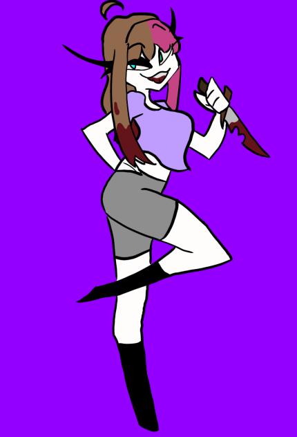 helluva boss OC, human Ruby 🔪 - ibisPaint