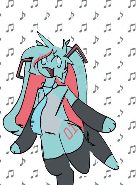 Hatsune miku as a oc!