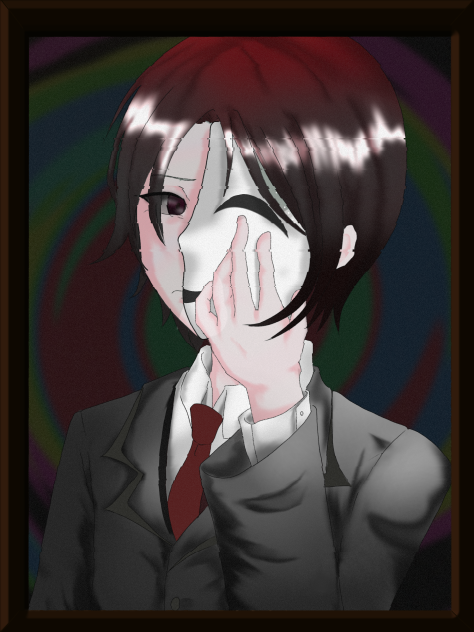 仮面を被る少年