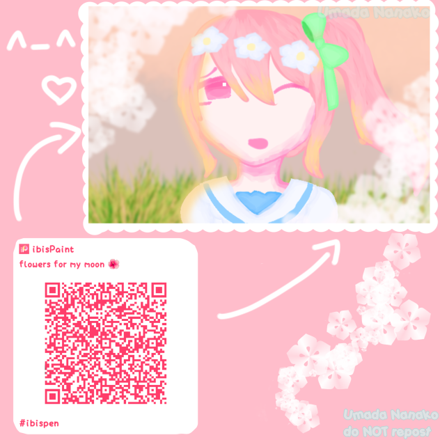 私の月のための花 🌺🌙