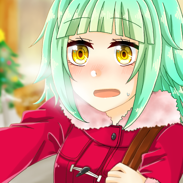 腕を引かれる茅野ちゃん