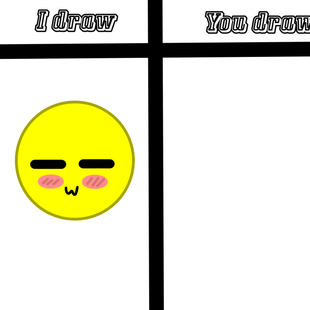 I draw you draw collab but emojis