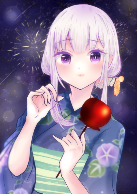 浴衣 エミリア リゼロ - ibisPaint