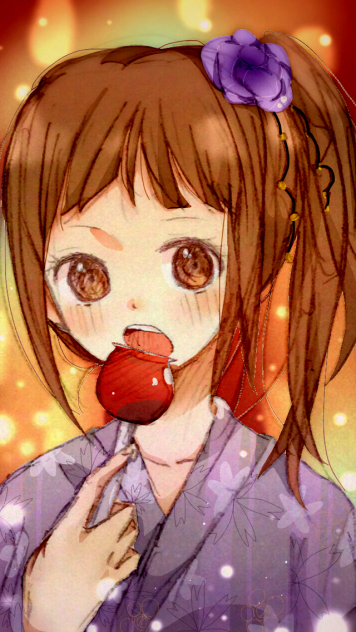 りんご飴 Ibispaint