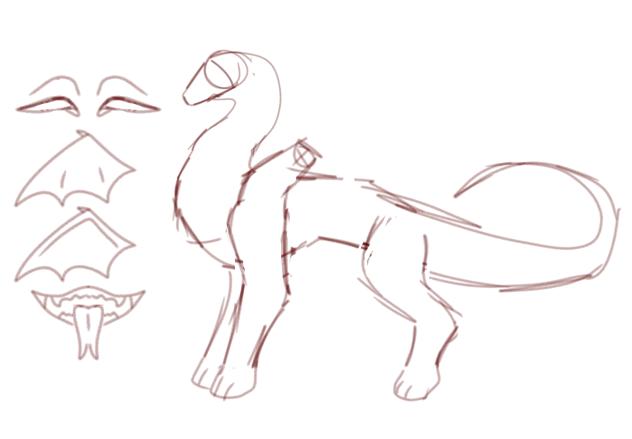 Silly lil dragon base