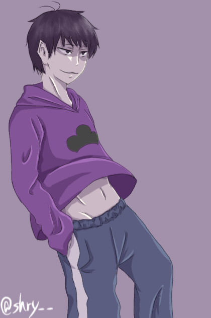 自分絵へそウォノーマル四男