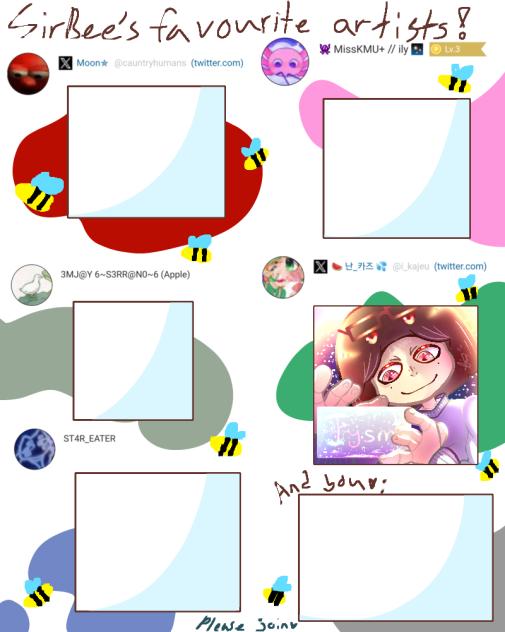 Sirbee's Favourite Artists !