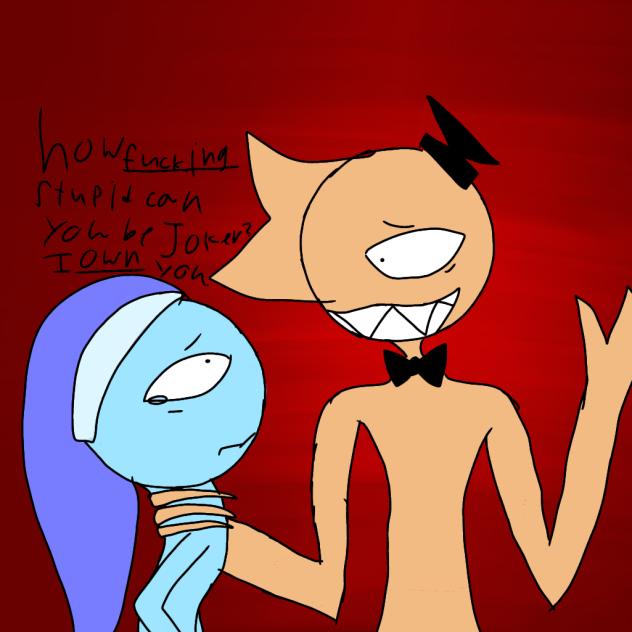 Joker and waitress TW swearing and abuse