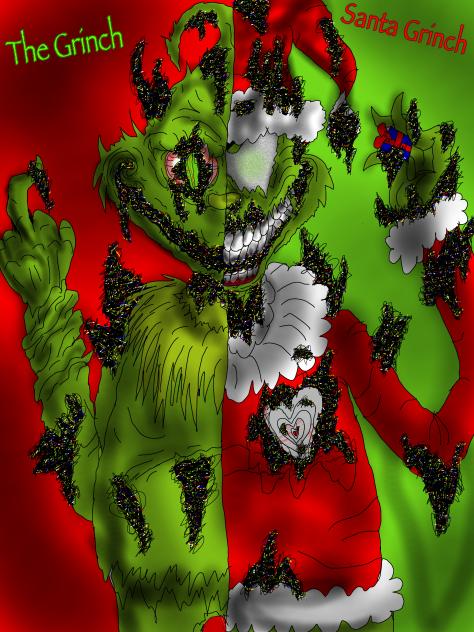Corrupted Mr. Grinch and Santa Grinch