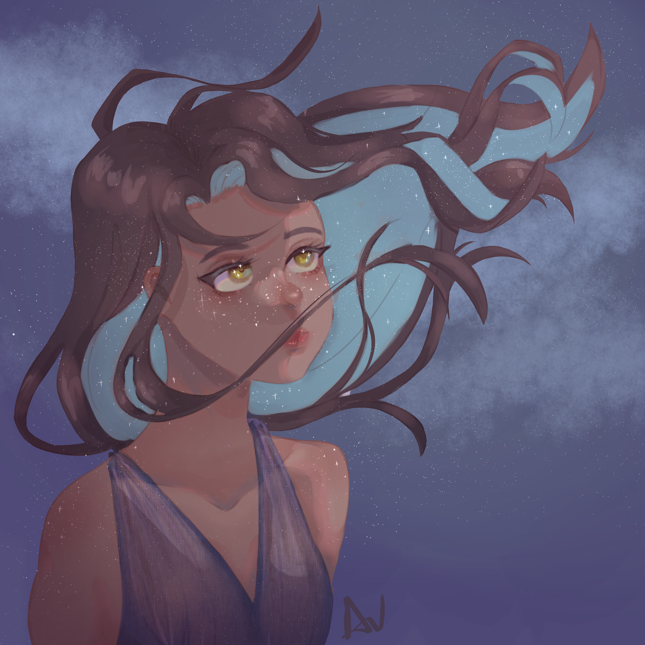 Inktober day 23 celestial - ibisPaint