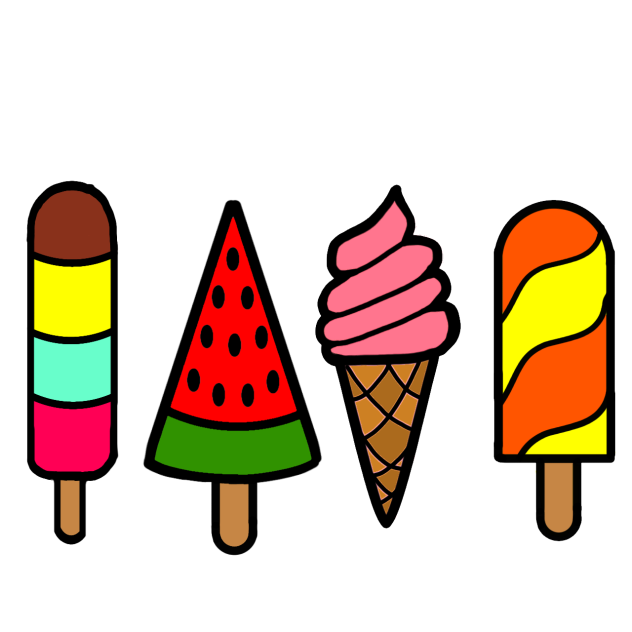Icecream (coloured)