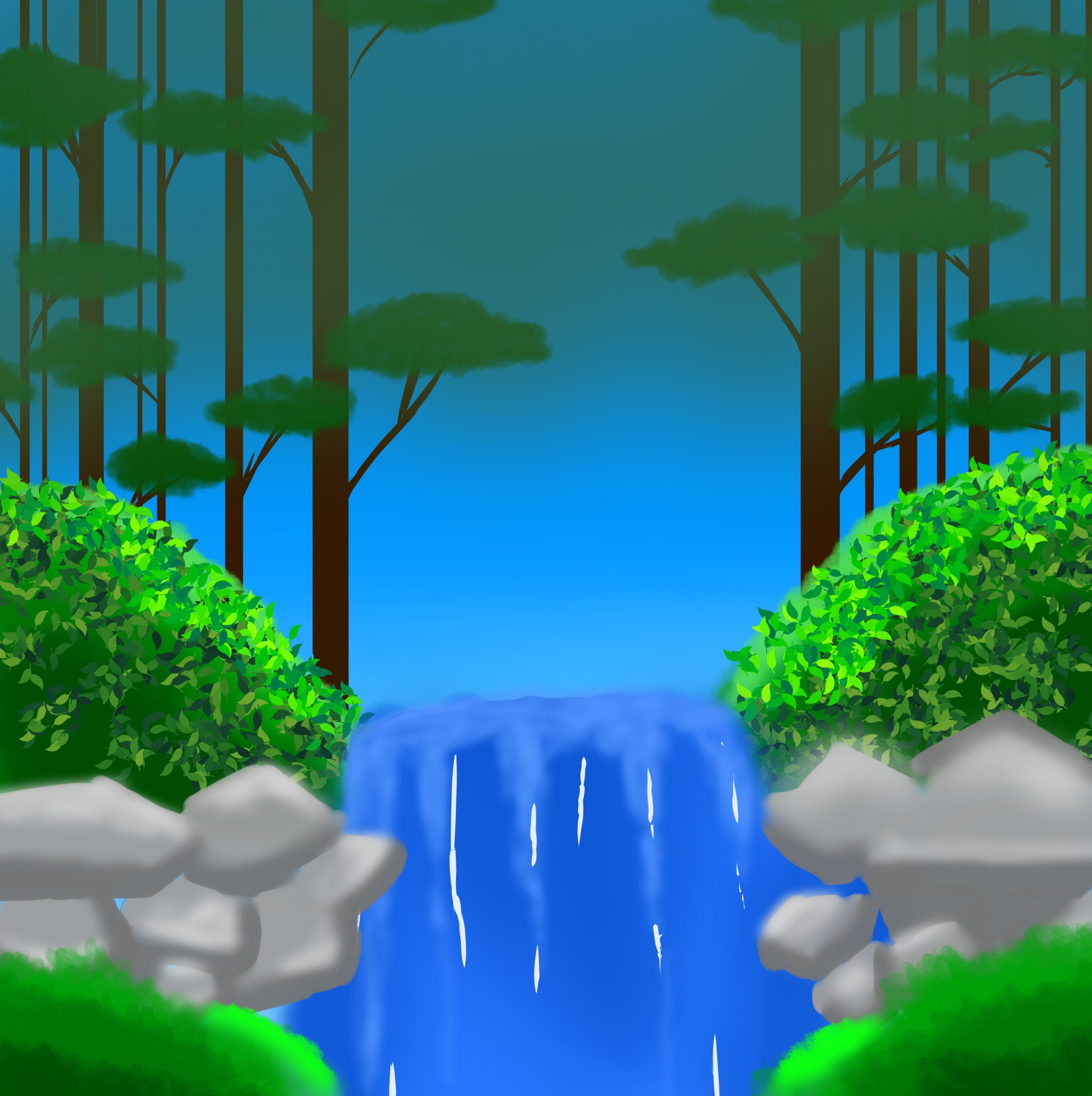 Waterfall - ibisPaint