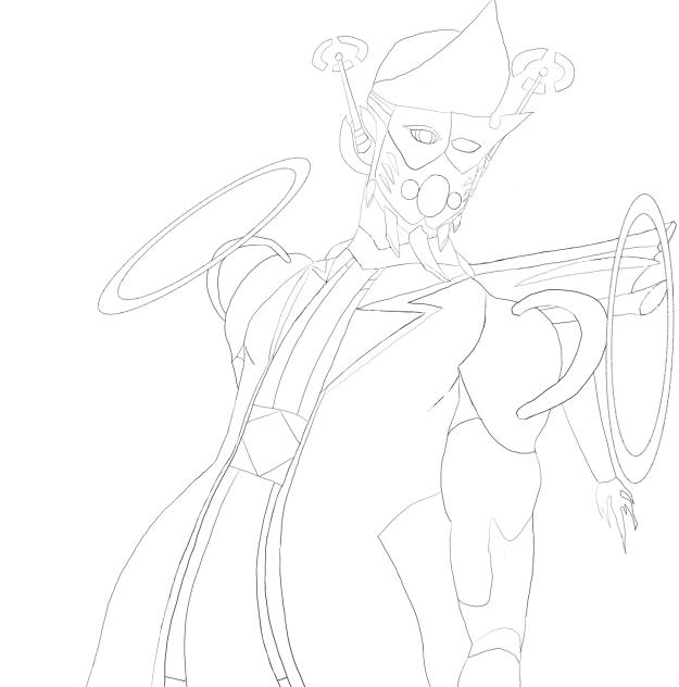 Hang Tuah Persona (sketch trace)