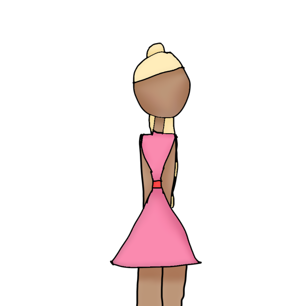 Pink dress girl