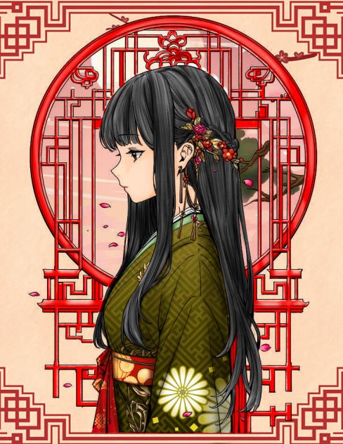 夕日
