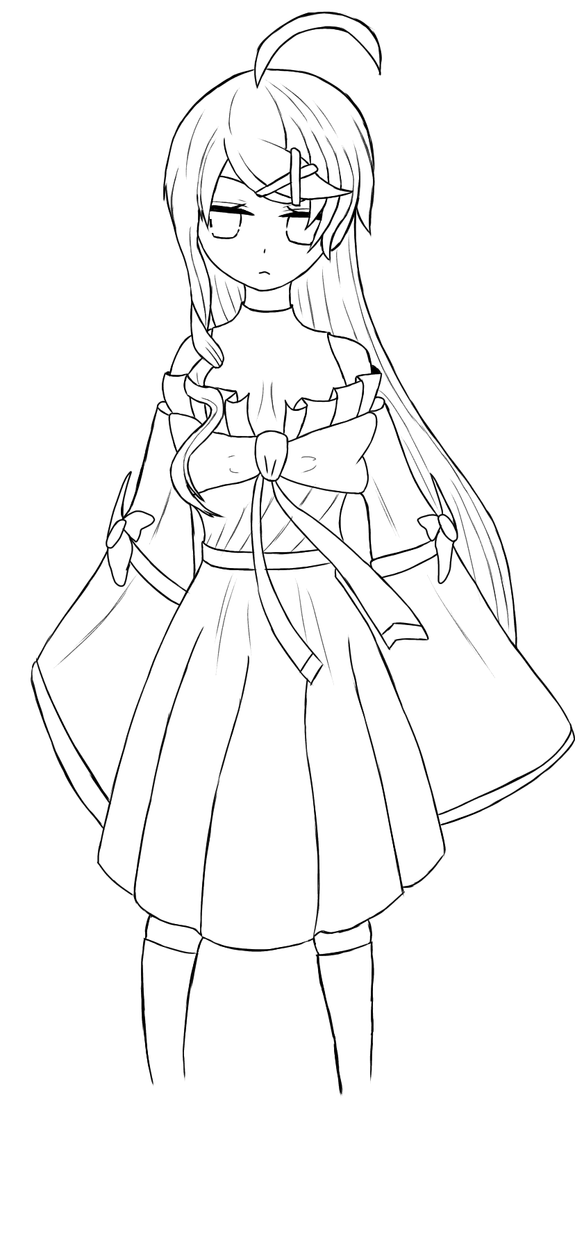 配信 実況用立ち絵 塗り絵 Ibispaint