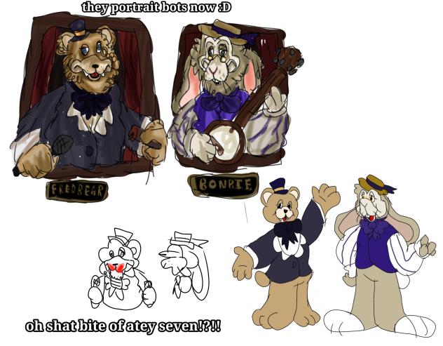 fredbear and bonbie(springBonnie)