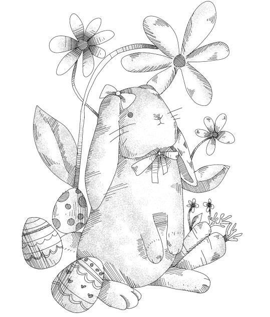 Bunny stamp