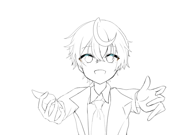 ころんくん birthday 線画 - ibisPaint