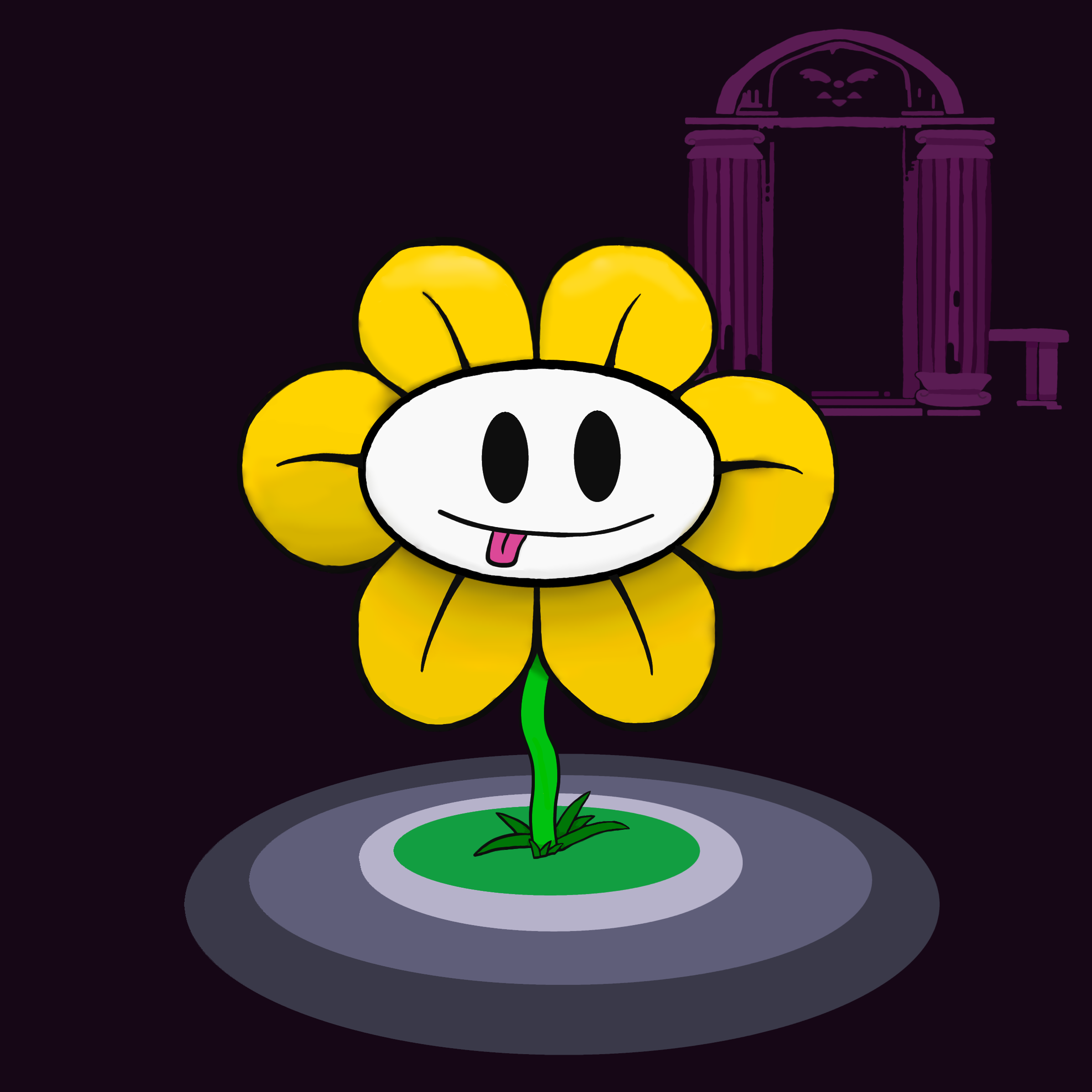 Flowey the flower - ibisPaint