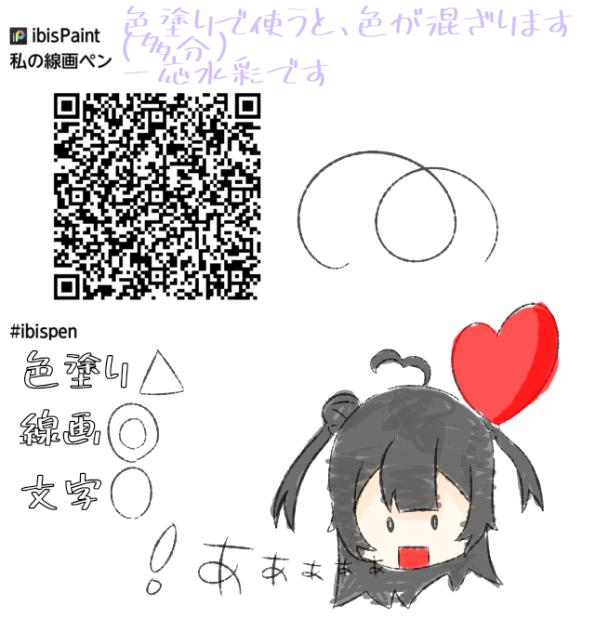 一応私が使っている線画ペン配布