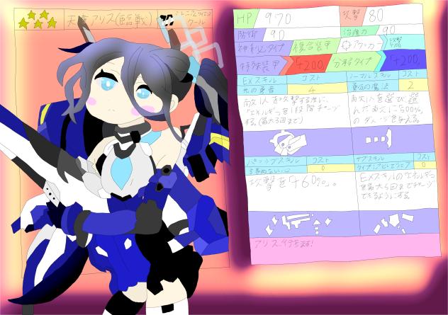 2次創作カード　天童アリス（臨戦）