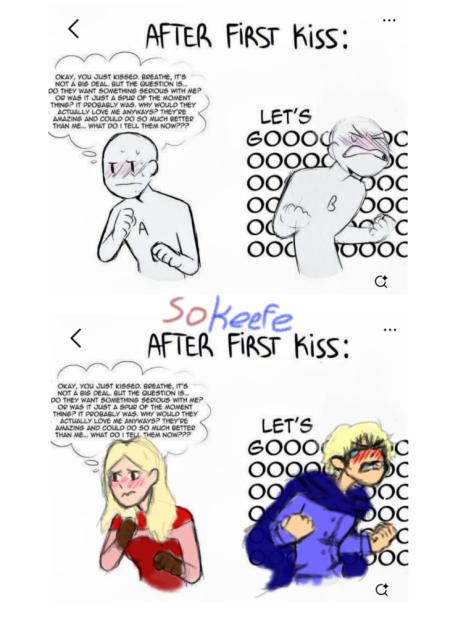 Sokeefe after first kiss