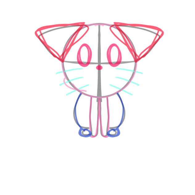 トレス素材（猫）