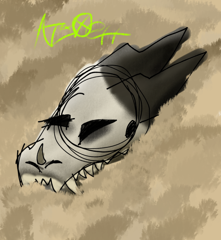 Dragon skull thing - ibisPaint