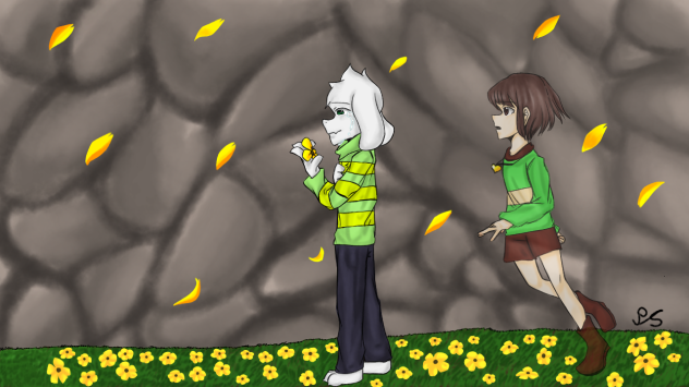 Asriel and Chara Dreemurr speedpaint - ibisPaint