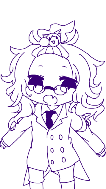 ウィスパー線画(※擬人化注意)ご自由にお塗りください