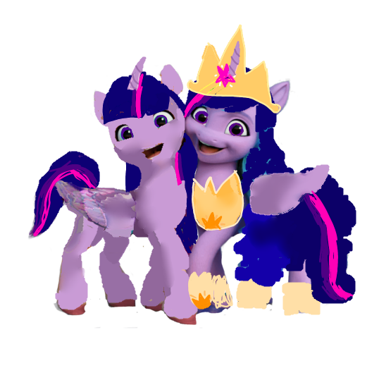 Twilight Sparkle and Princess Twilight.