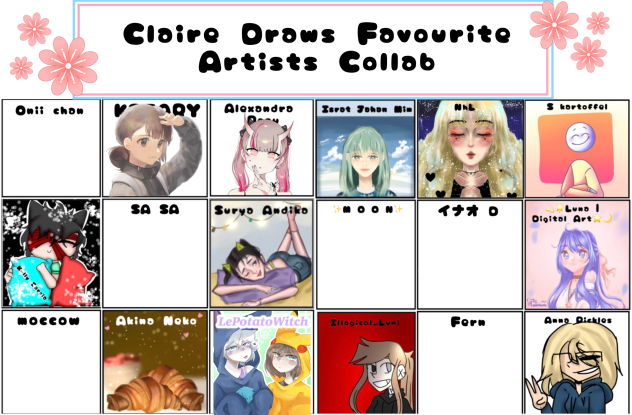 -Claire Draws-‘s fav artists ❤️✨
