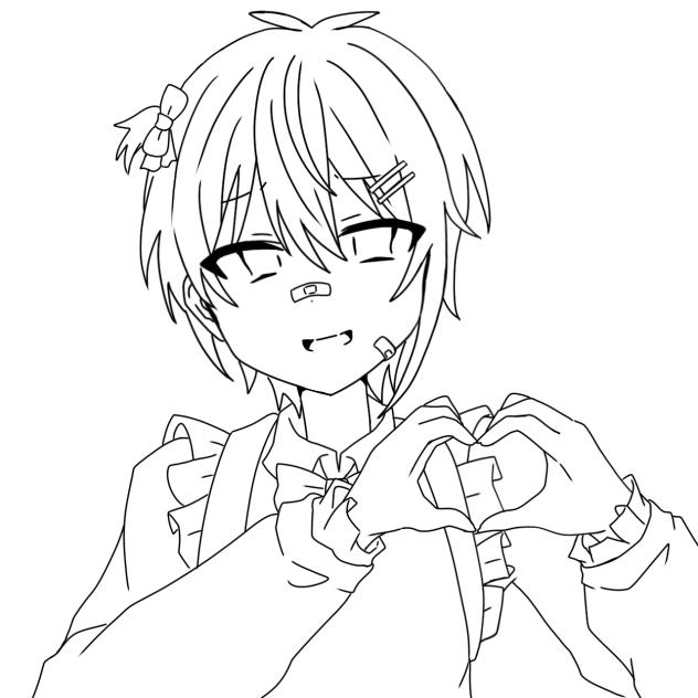 塗り絵大会の線画(1)