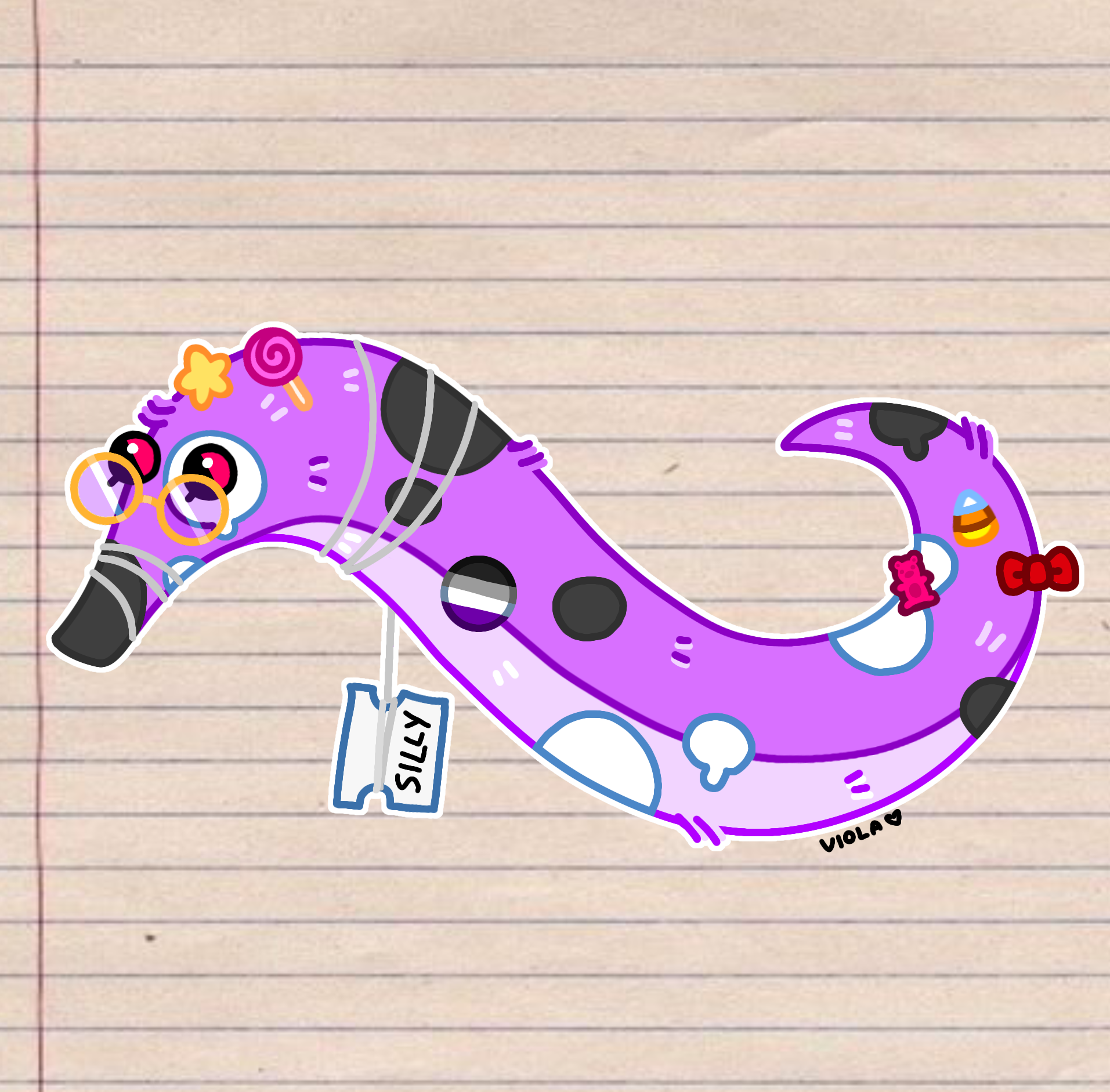 Fuzzy worm - ibisPaint