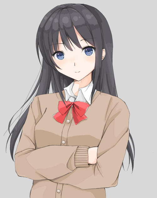 黒髪ロングのJK