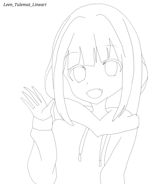 メンヘラちやん (ぬりえ)