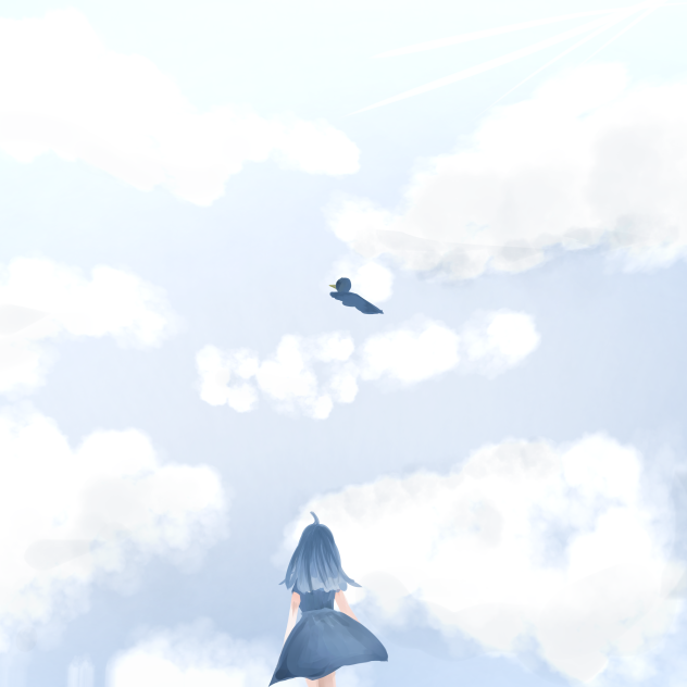 朝の青空