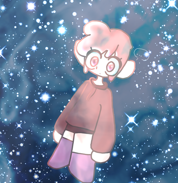 Help she’s stuck in space😭