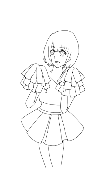 よかったら塗ってください【線画】