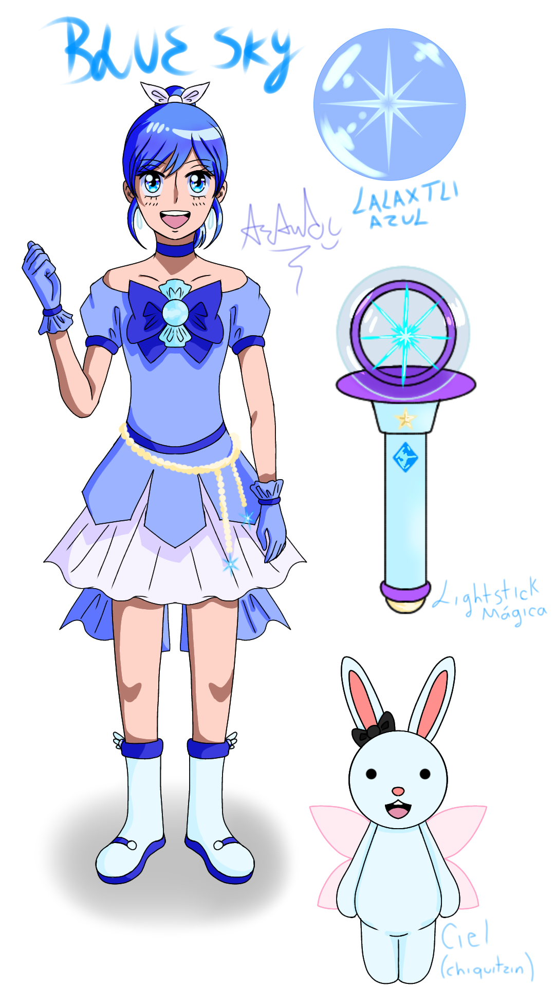 Blue Sky magic 🪄💙 y Ciel 🐰🧚🏻 - ibisPaint