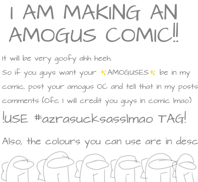 I AM MAKING GOOFY AHH COMIC