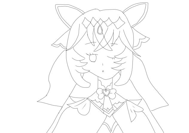 アルカナ・シャドウちゃん線画！