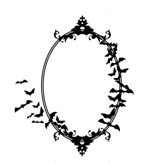 spooky villain border