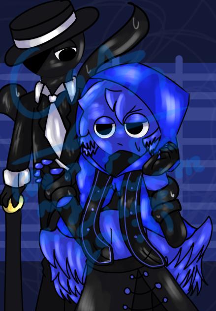 Jevin and black