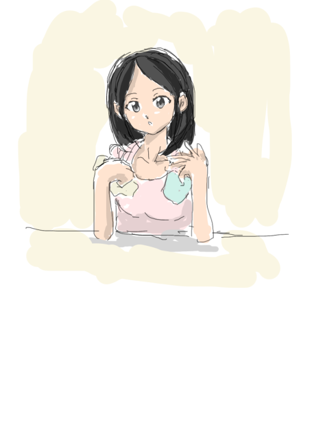 食事する女の子